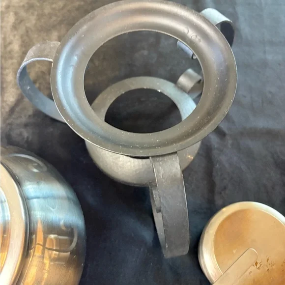 Vintage Oneida Stainless Steel Fondue Pot Set - Picture 9 of 11